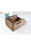 Dark Walnut Color Wooden Organizer and Record Box (7") Record Box - 3
