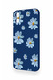 Samsung A05 Compatible Blue Daisy Patterned Silicone Case - 4