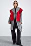 Wipes Collar Metal Buttoned Double Breasted Coat Gray 3168 - 2