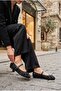 027-223 Tulle Bead Embroidered Stylish Comfortable Women's Ballet Flats with Baretli - 2