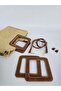 Square Double Handle Trop Adjustable Hanger Set - Tan