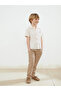 Nevavm Striped Boys' Linen Blend Shirt with a Difference - 2