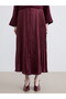 Two Mt Shop Quality Pleated Satin Skirt with Elastic Waist - 2