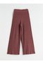 Lcwaikiki Classic Pink Women's Textured Knitwear Trousers with Elastic Waist - 6