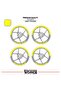 Yamaha Xmax Wheel Rim Strip – Half Rim Cover & Xmax Lettering Sticker Set - 2
