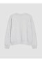 Xside Gray Brooklyn Printed Oversize Women's Sweatshirt - 7