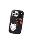 iPhone 17 Pro Compatible Case with Camera Protector Black Silicone Couple Phone Case with Kitty Pattern - 3