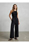 Basic Women's Elastic Waist Linen Trousers - 2