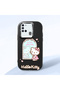 Samsung Galaxy A21S Compatible Case Camera Protector Black Silicone Couple Phone Case Kitty Pattern