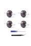 Replacement parts for direct-drive vacuum cleaner cleaning head rollers and shafts