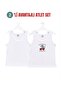 H&C 2-Pack Boys' Printed Unprinted 100% Cotton Thick Strap Undershirt White Soft Textured (1-14 Years)