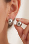 Silver Color Triple Modern Earring Set - 2