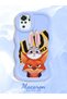 Redmi Note 10S Compatible Case Camera Protector Blue Silicone Couple Phone Case Rabbit Pattern - 2