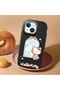 iPhone 13 Mini Compatible Case Camera Protector Black Silicone Couple Phone Case Kitty Pattern - 2