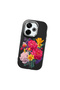 Redmi 13 Compatible Case Camera Protector Black Silicone Couple Phone Case with Floral Pattern - 3
