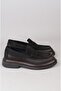 Seç Nola Genuine Leather Men's Shoes Black Nubuck - 4