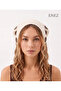Bohemian Style Floral Knitted Tie-On Crown Bandana - 4