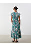 Original V-Neck Floral Dress - 4