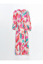 Original Hakim Collar Patterned Dress - 5