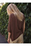 Original Boat Neck Shawl Detailed Modal Blend Blouse - 4