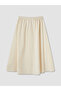 Original Elastic Waist Gathered Flared Skirt - 8