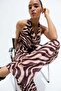 Printed pull-on trousers
