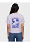 Lcw Vision Lilac Printed 100% Cotton Women's T-Shirt - 4