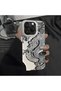 Poco X5 Compatible High Quality Chinese Style Black and White Dragon Printed Case - 5