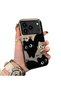 iPhone 17 Pro Compatible High-Quality Fun Black Cat Printed Case, Cute Stylish Shock - 2