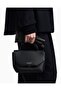 Women's Detachable Long Strap Leather Mini Black Handbag - 2