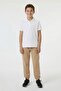 Beige Boys' Elastic Waist Zippered Pocket School Sweatpants 24733 - 2