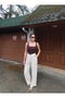 Linen Fabric Palazzo Summer Trousers - 2