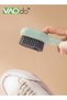 2PCS Shoe Brush with Liquid Box Multifunctional Clothes Brush with Soap Dispenser Press Type Dispens - 3