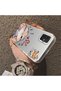 Samsung Galaxy A51 4g Compatible Heart-Themed Fox Rabbit Printed Case, Friend and Couple Matching Cover - 2