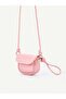 Pink Shk306 Adjustable, Knot Detail Strap, Mini, Women's Hand, Arm and Shoulder Bag - 3
