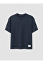 Navy Blue Loose Fit Soft Touch Men's T-Shirt - 5