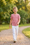Boy's T-Shirt Pink Short Sleeve T-Shirt Basic Anti-Sweat Flexible Fabric 100% Cotton Seasonal Tshirt Plain Unprinted (2-13 Years) - 4