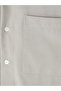 Özmarka New Season Beige Regular Fit Gabardine Men's Shirt - 6