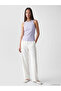 Lilac Crew Neck Beaded Embroidered Women's Tank Top - 2