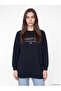 Printed Oversize Women's Sweatshirt Tunic