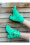 Ellas Green Calf Suede Buckle Summer Boots Sandals - 4