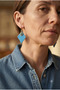 Handmade Patina Metal Authentic Dangle Earrings - 4