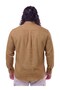 100% Linen Long Sleeve Comfortable Fit Button Collar Summer Shirt Suitable for Men's Large Sizes between 118-145 - 3