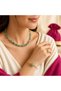 Natural Green Aventurine Stone 3-Piece Women's Jewelry Set – Necklace, Bracelet, Ring, and Gift Bag - 6