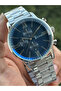 New Season Silver Color Navy Blue Dial Men's Wristwatch in Special Box - 2