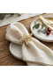 3 Piece Star Napkin Ring - Gold - 2