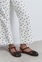 Arman Brown Suede Leather Suede Buckle Detail Short Heeled Women's Sandals - 3