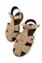 Women's Suede Textured Closed Front Flat Sole Comfortable Stylish Daily Sandals - 2