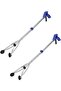 2-Pack Folding Pickup Tool, Folding Telescopic Gripping Tool with Suction Cup for Precise Operation