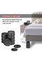 8 Pcs Heavy-Duty Adjustable Furniture Bed Risers, Multi-Height Lift Pads with Rubber Non-Slip Base for Table & Sofa - 5